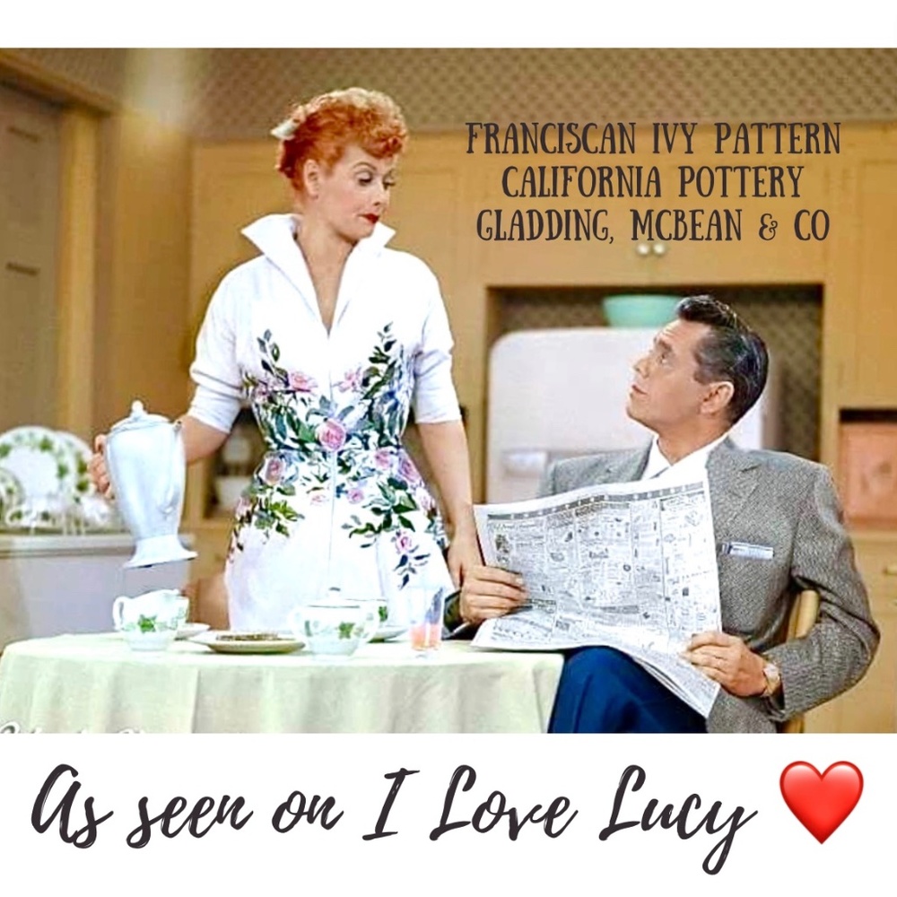Franciscan Ivy Coffee Cup and Saucer - I Love Lucy ❤️ - Picture 7 of 8